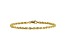 14k Yellow Gold 3.2mm Diamond-cut Rope with Lobster Clasp Chain. Available in sizes 7 or 8 inches.