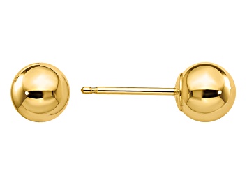 Picture of 14k Yellow Gold Polished 5mm Ball Post Earrings