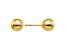 14k Yellow Gold Polished 6mm Ball Post Earrings