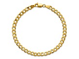 14K Yellow Gold 4.3MM Semi-Solid Curb Link Chain