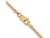 14k Yellow Gold 1.9mm Box Chain 7 inches