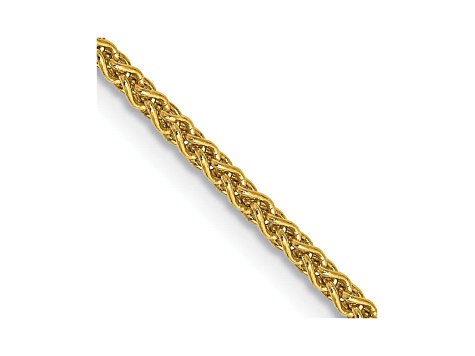 14k Yellow Gold 1.65mm Solid Polished Wheat Chain 18"