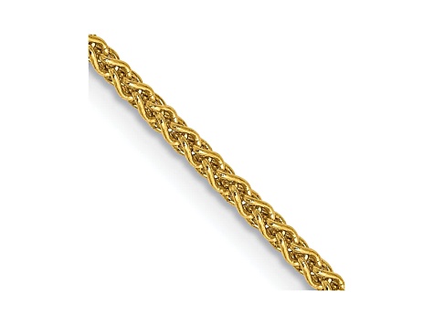 14k Yellow Gold 1.65mm Solid Polished Wheat Chain 20"