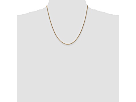 14k Yellow Gold 1.65mm Solid Polished Wheat Chain 20"