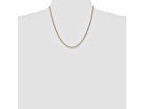 14k Yellow Gold 1.65mm Solid Polished Wheat Chain 20"