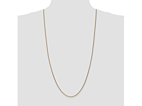 14k Yellow Gold 1.65mm Solid Polished Wheat Chain 30"