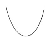 14k White Gold 1.65mm Solid Polished Wheat Chain 24"