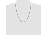 14k Yellow Gold 1.4mm Diamond Cut Wheat Chain 24"