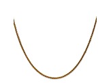 14k Yellow Gold 1.4mm Diamond Cut Wheat Chain 30"