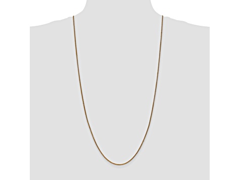 14k Yellow Gold 1.4mm Diamond Cut Wheat Chain 30"