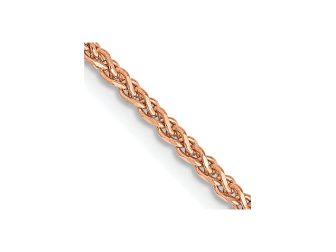 14k Rose Gold 1.40mm Wheat Chain 18"