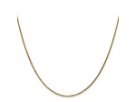 14k Yellow Gold 0.95mm Diamond Cut Cable Chain 24 Inches