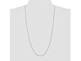 14k Yellow Gold Diamond Cut 0.65mm Wheat Pendant Chain 30 Inches