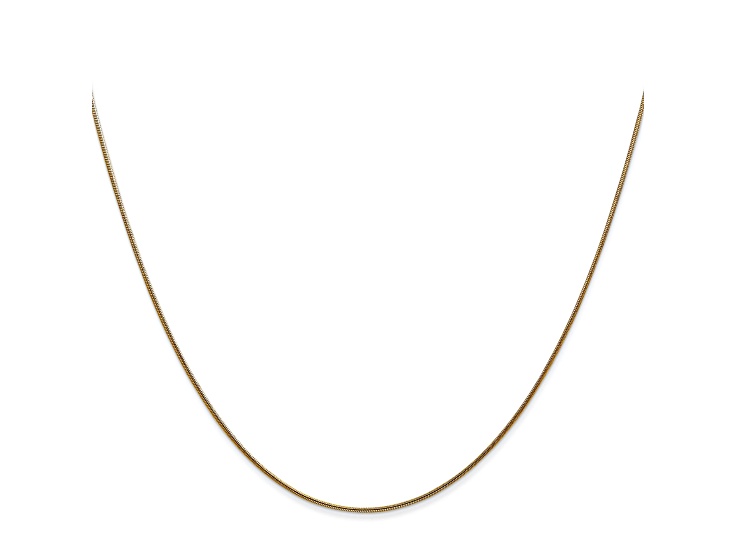 14k Yellow Gold 0.80mm Round Snake Chain 24 Inches - VG321D