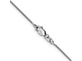 14k White Gold 0.80mm Round Snake Chain 16 Inches