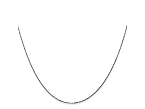 14k White Gold 0.80mm Round Snake Chain 30 Inches