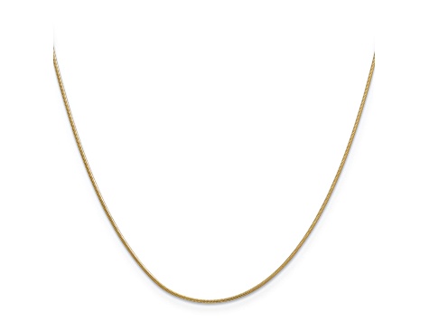 14k Yellow Gold 0.90mm Round Snake Chain 16 Inches