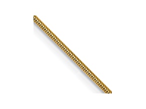 14k Yellow Gold 0.90mm Round Snake Chain 20 Inches