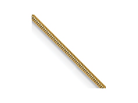 14k Yellow Gold 0.90mm Round Snake Chain 30 Inches