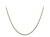 14k Yellow Gold 1.1mm Round Snake Chain 16 Inches