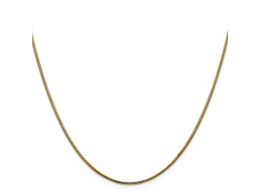 14k Yellow Gold 1.1mm Round Snake Chain 18 Inches