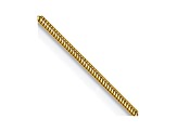 14k Yellow Gold 1.1mm Round Snake Chain 18 Inches