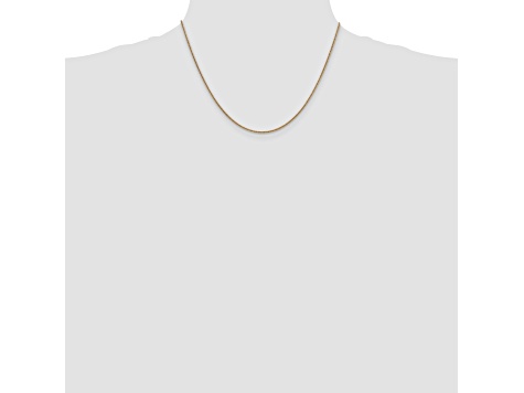 14k Yellow Gold 1.4mm Round Snake Chain 18 Inches