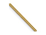 14k Yellow Gold 1.4mm Round Snake Chain 20 Inches