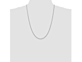 14k White Gold 1.4mm Round Snake Chain 24 Inches