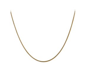 14k Yellow Gold 1.6mm Round Snake Chain 16 Inches