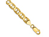 14k Yellow Gold 7mm Concave Anchor Chain