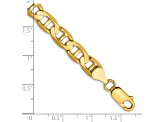 14k Yellow Gold 7mm Concave Anchor Chain