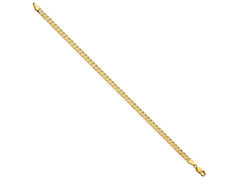 14k Yellow Gold 4.75mm Beveled Curb Chain