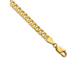 14k Yellow Gold 4.75mm Beveled Curb Chain