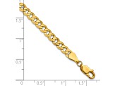 14k Yellow Gold 4.75mm Beveled Curb Chain