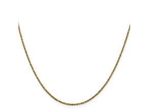 14k Yellow Gold 0.95mm Twisted Box Chain 16 Inches
