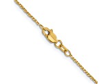 14k Yellow Gold 0.95mm Twisted Box Chain 16 Inches