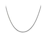14k White Gold 0.95mm Twisted Box Chain 20 Inches