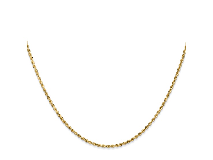Regular Gold Chain 14k Yellow Gold 1.50mm Regular Rope Chain 20 Inches - VG338C | JTV