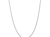 14k White Gold 1.5mm Regular Rope Chain 20 Inches