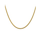 14k Yellow Gold 2.25mm Regular Rope Chain 18 Inches