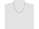 14k Yellow Gold 2.25mm Regular Rope Chain 20 Inches