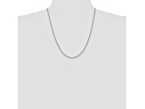 14k White Gold 2.25mm Regular Rope Chain 22 Inches