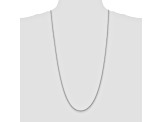 14k White Gold 2.25mm Regular Rope Chain 30 Inches