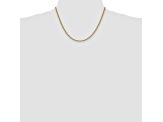 14k Yellow Gold 2.5mm Regular Rope Chain 18 Inches