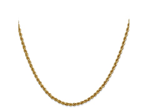 24 inch 14k solid deals gold rope chain