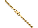 14k Yellow Gold 2.5mm Regular Rope Chain 28 Inches