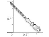 14k White Gold 1.4mm Solid Diamond-cut Spiga Chain