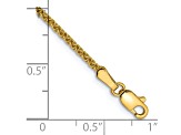 14k Yellow Gold 1.65mm Solid Polished Spiga Chain