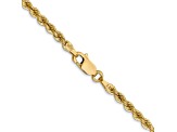 14K Yellow Gold 2.75mm Regular Rope Chain 16 Inches